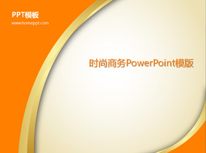 ที่เรียบง่ายสีส้มแฟชั่นแม่แบบ PowerPoint ฟรีดาวน์โหลด