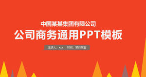Simple resumen de trabajo general de Orange Plan de trabajo Plantilla PPT Descarga gratuita