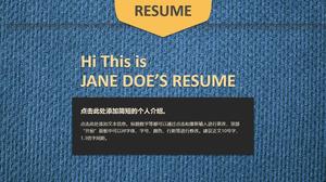 Simple universal PPT template on linen background
