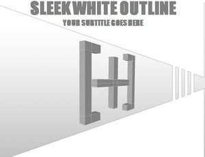 SLEEK WHITE OUTLINE