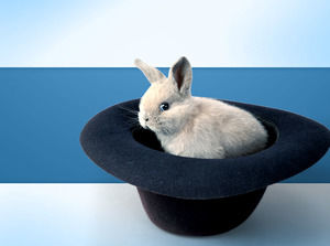 Petit chapeau magique de lapin