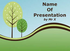 Menenangkan Alam Landscape powerpoint template yang