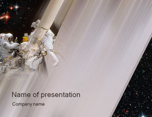 Space Station - Sains dan Teknologi Template PPT