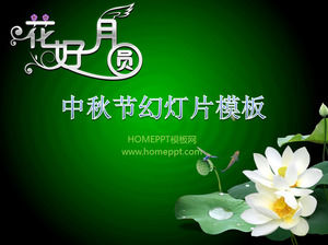 Spend a full moon Mid-Autumn Festival PowerPoint template download