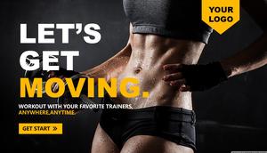 Sports Bodybuilding Fitness Weight Loss Theme PPT Template