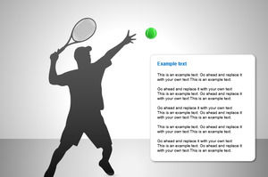 Спортивный теннисный спортивный шаблон PPT