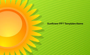 Sunflower PPT Vorlagen Thema