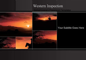 Sunset sahne Powerpoint Şablonları