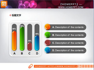 Super exquisite PPT histogram template