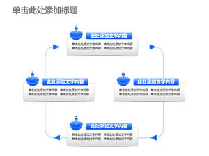 文本框描述文本循環PPT模板