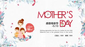 PPT-Vorlage für Danksagung zum Muttertag