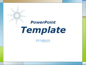 The classic box border of the PowerPoint template