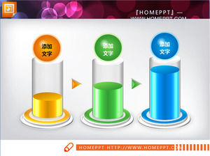 The progressive relationship of test tube modeling PPT chart material download