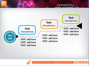 Tiga-simpul presentasi PowerPoint Template Download