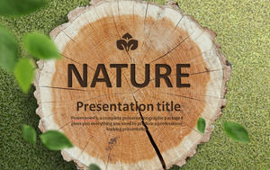 Tree Rings Pile Background PPT Template Unduh Gratis