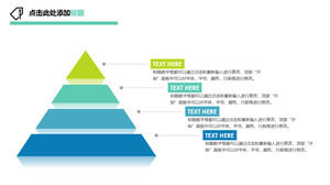Triangle pyramid PPT hierarchy diagram