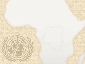 Birleşmiş Milletler Örgütü ve Afrika powerpoint şablonu