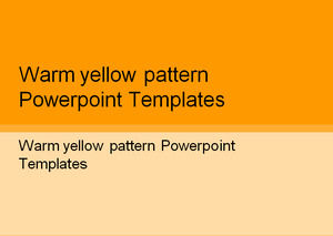 Pola kuning hangat Powerpoint Templates