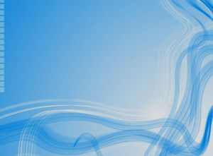 Wavy Lines on Blue Background powerpoint template