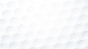 White hexagon PPT background image