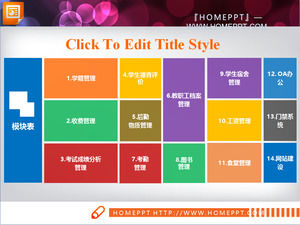 Win8 style of the parallel relationship slide chart download