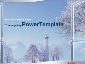 luz del invierno plantillas de PowerPoint