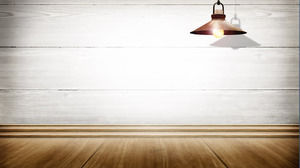 Wooden chandelier background with nostalgic PPT background image