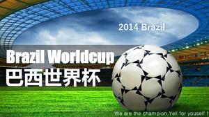 World Cup football stadium PPT template