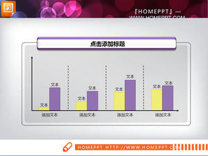 violet kuning dengan PPT bar materi grafik