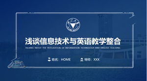 Zhejiang University graduation thesis defense general ppt template
